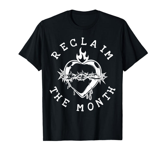 Reclaim The Month Sacred Heart Image June Month T-Shirt