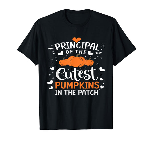 Principal Of The Cutest Pumpkins In The Patch Halloween Tee T-Shirt
