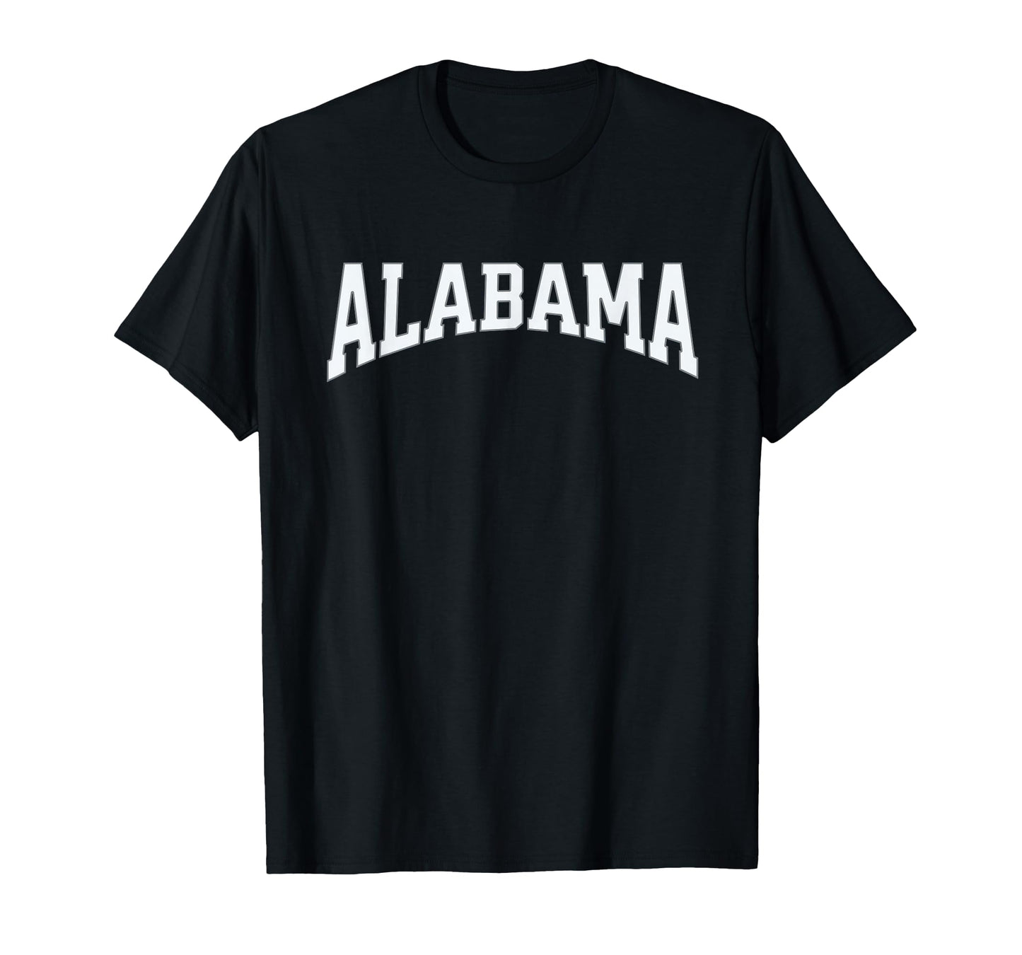 Vintage Alabama Arched Print Sports Fan Retro T-Shirt