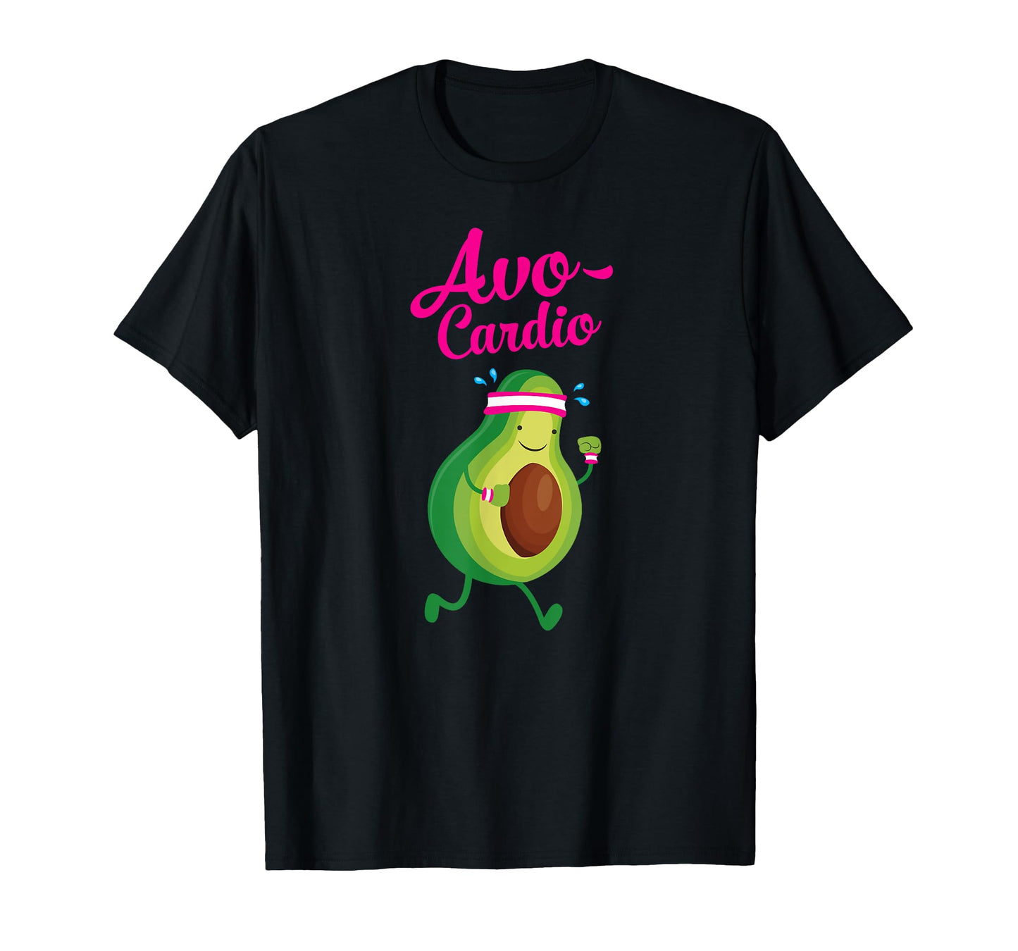 Avocardio Avocado Cardio Running Gym Pun Slogan T-Shirt
