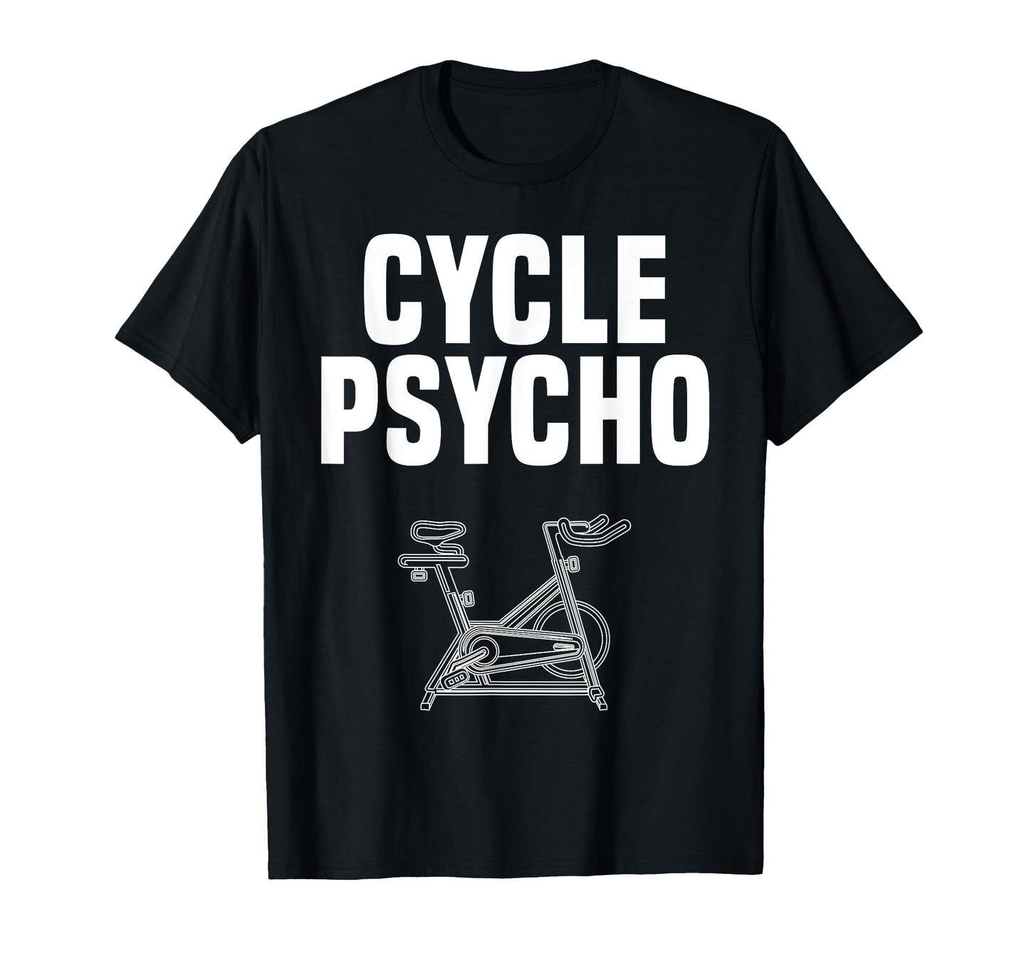 Time to Spin Apparel Cycle Psycho Spin Class Funny Spinning Cycling Gym Workout T-Shirt