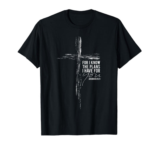 Jeremiah 29:11 Christian Cross Gifts Men Women Wife Husband T-Shirt