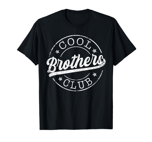 Cool Brothers Club Emblem Design Best Brother T-Shirt