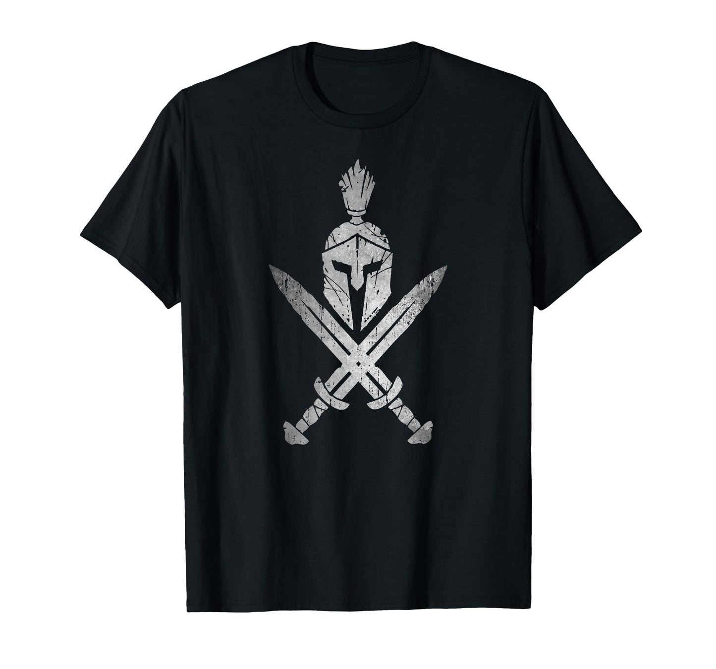 Roman Legion Soldier Gladiator Spartan Warrior Swords Helmet T-Shirt