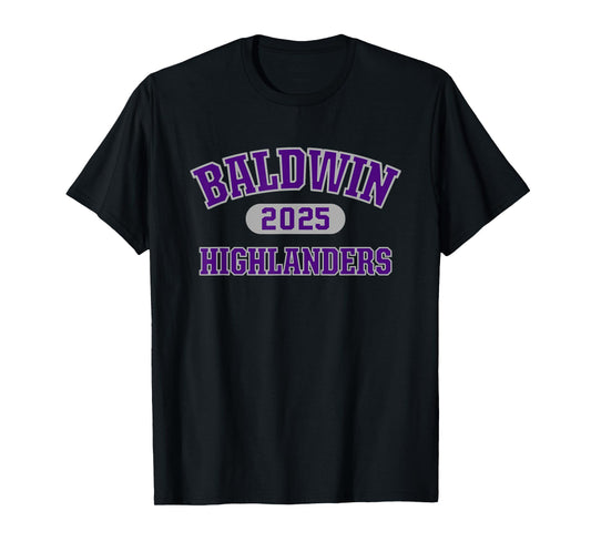 Baldwin Highlanders High School Arch 2025 T-Shirt