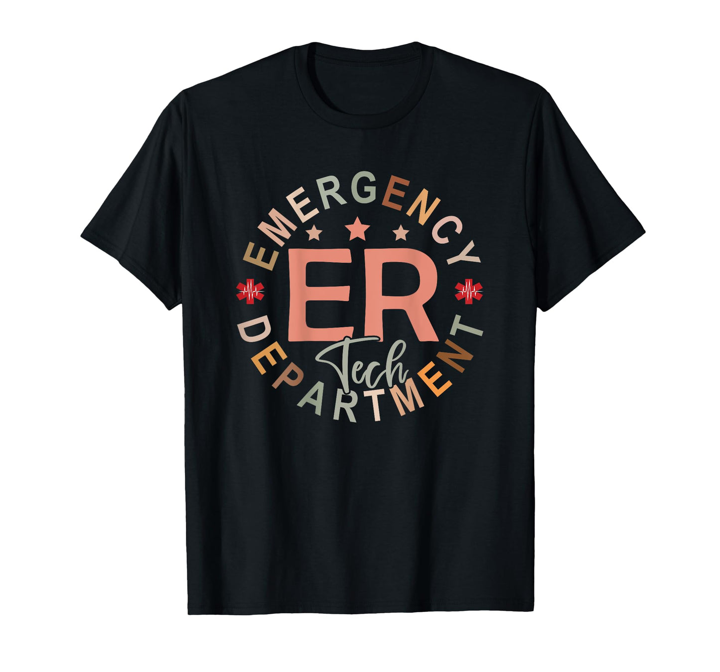 Emergency Department Tech Emergency Room Tech Back Of T-Shirt