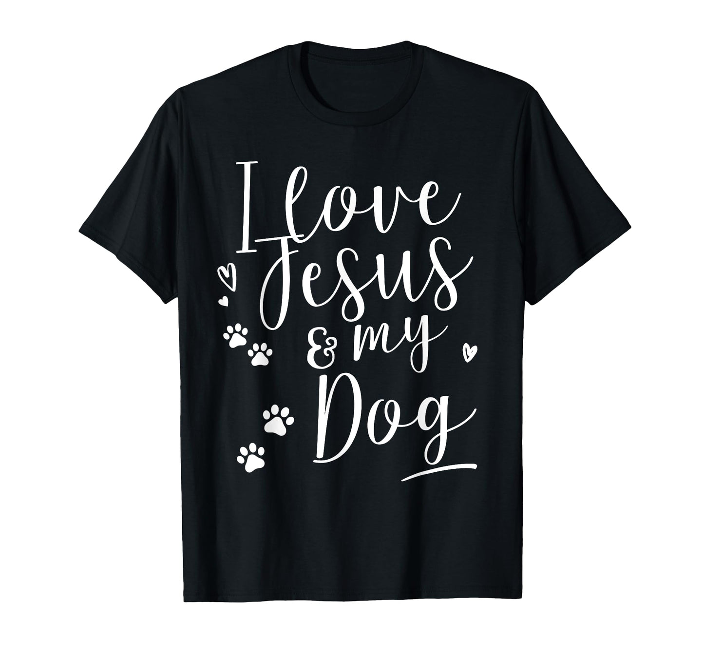 I love Jesus and my Dog Shirt T-Shirt for Men Women Girls Kids
