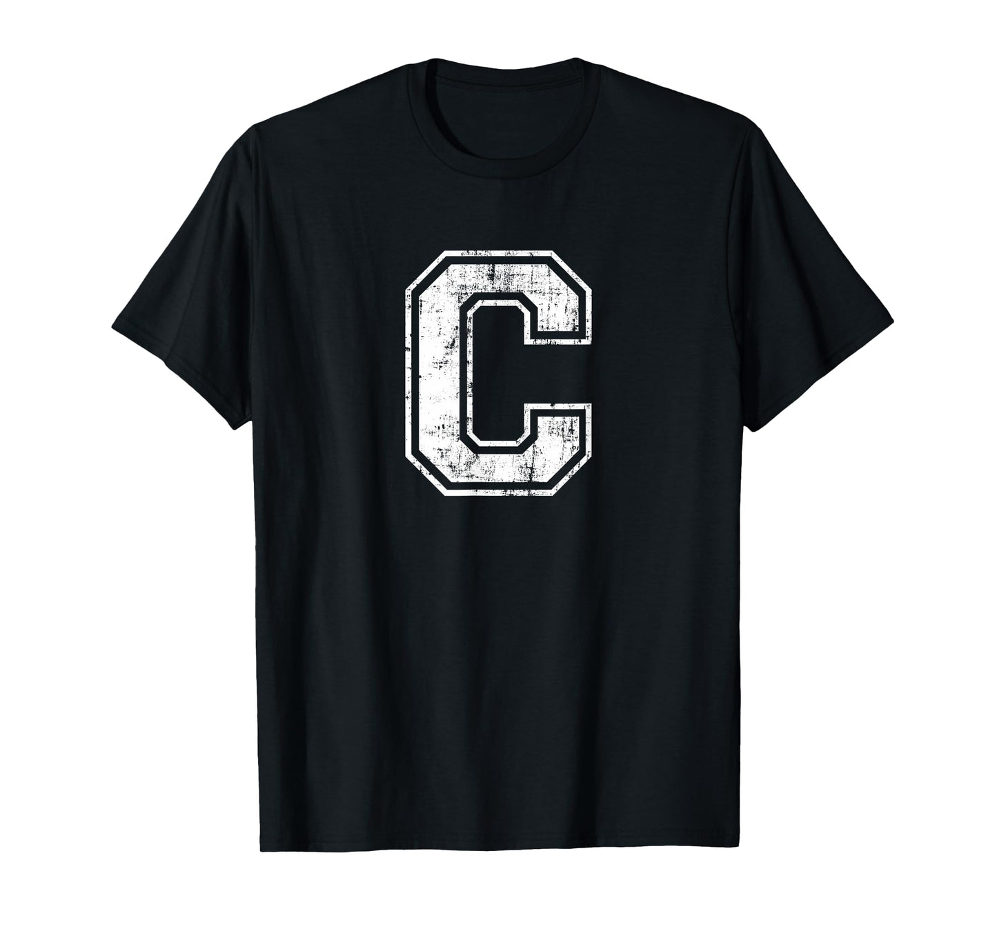 Letter C Uppercase Alphabet Initial School College Varsity T-Shirt