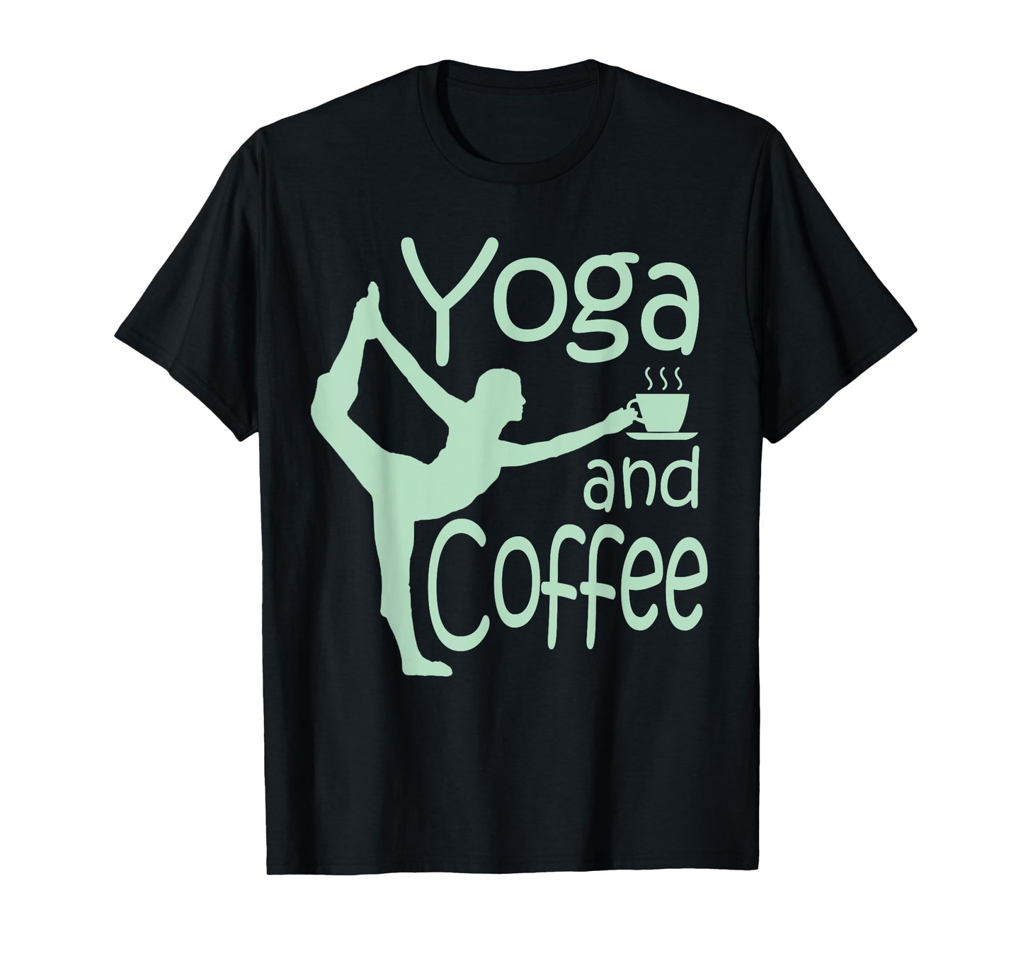 yoga for women with sayings yoga and coffee T-Shirt