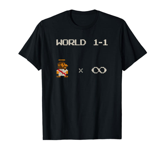 8 Bit Bible Video Game Jesus Gaming T-Shirt