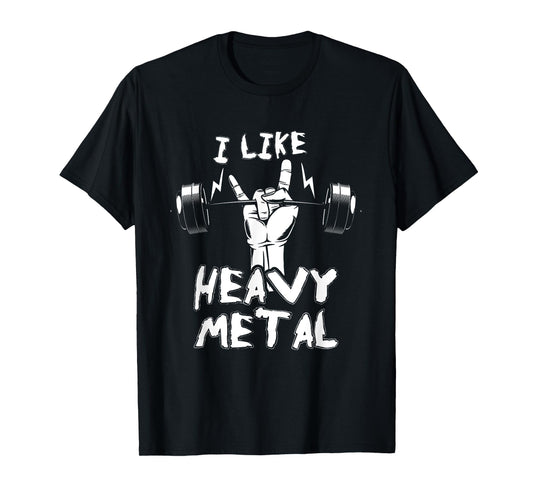 Exercise Fitness Instructor Personal Trainer Gift Heavy Metal Weightlifting Bodybuilding Gym Workout Barbell T-Shirt