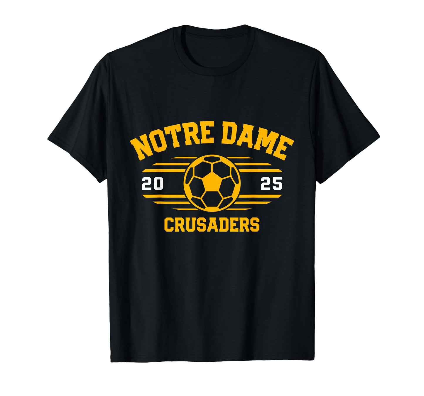 Notre Dame Crusaders Soccer Ball 2025 T-Shirt