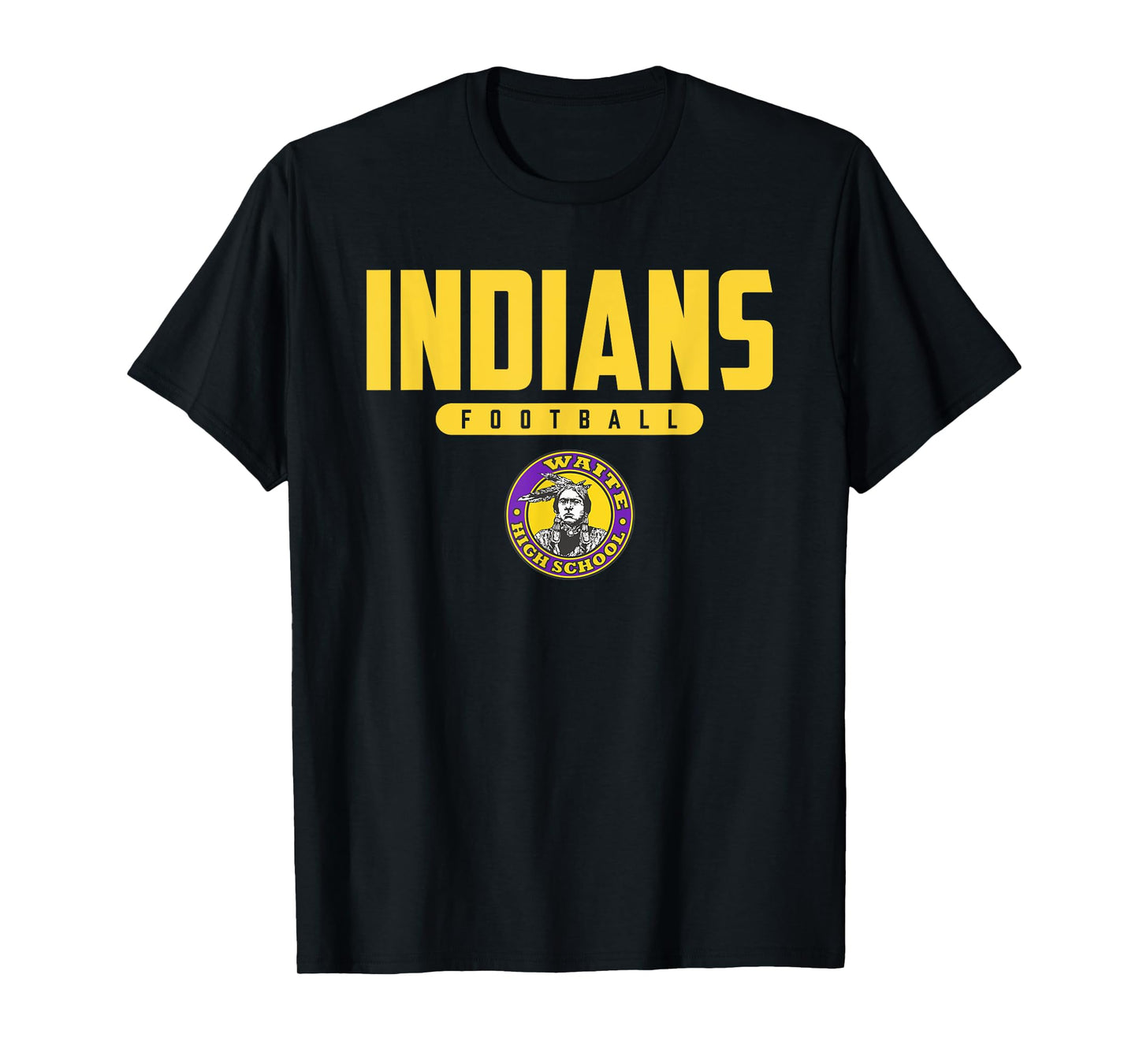 Morrison R Waite Indians Logo Football HS T-Shirt
