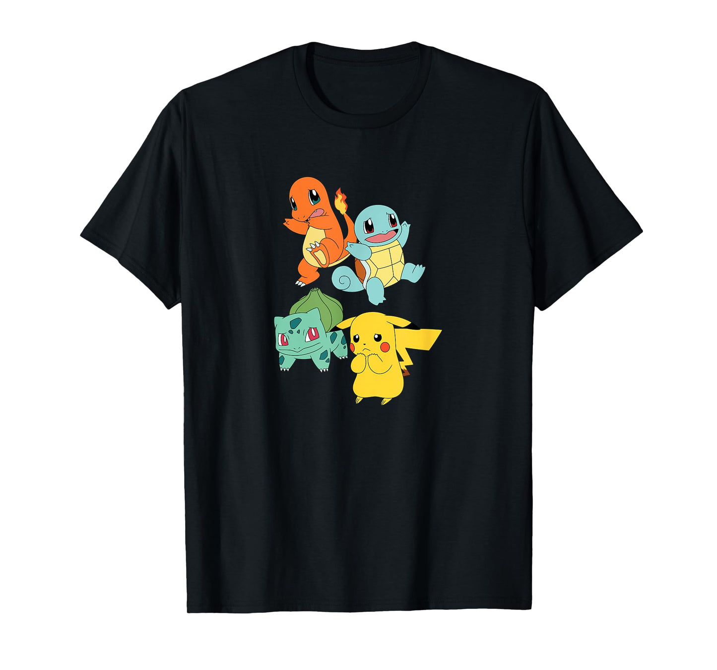 Pokémon - Pikachu Bulbasaur Squirtle Charmander T-Shirt