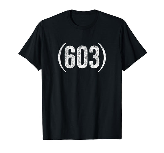 603 New Hampshire distressed area code T-shirt T-Shirt