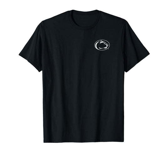 Penn State Nittany Lions Front/Back Mascot Navy Blue T-Shirt