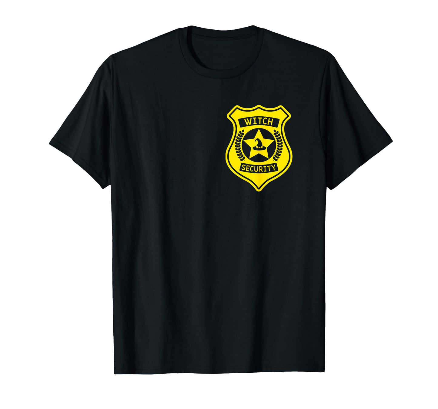 Witch Security Badge Halloween Costume for Dad T-Shirt
