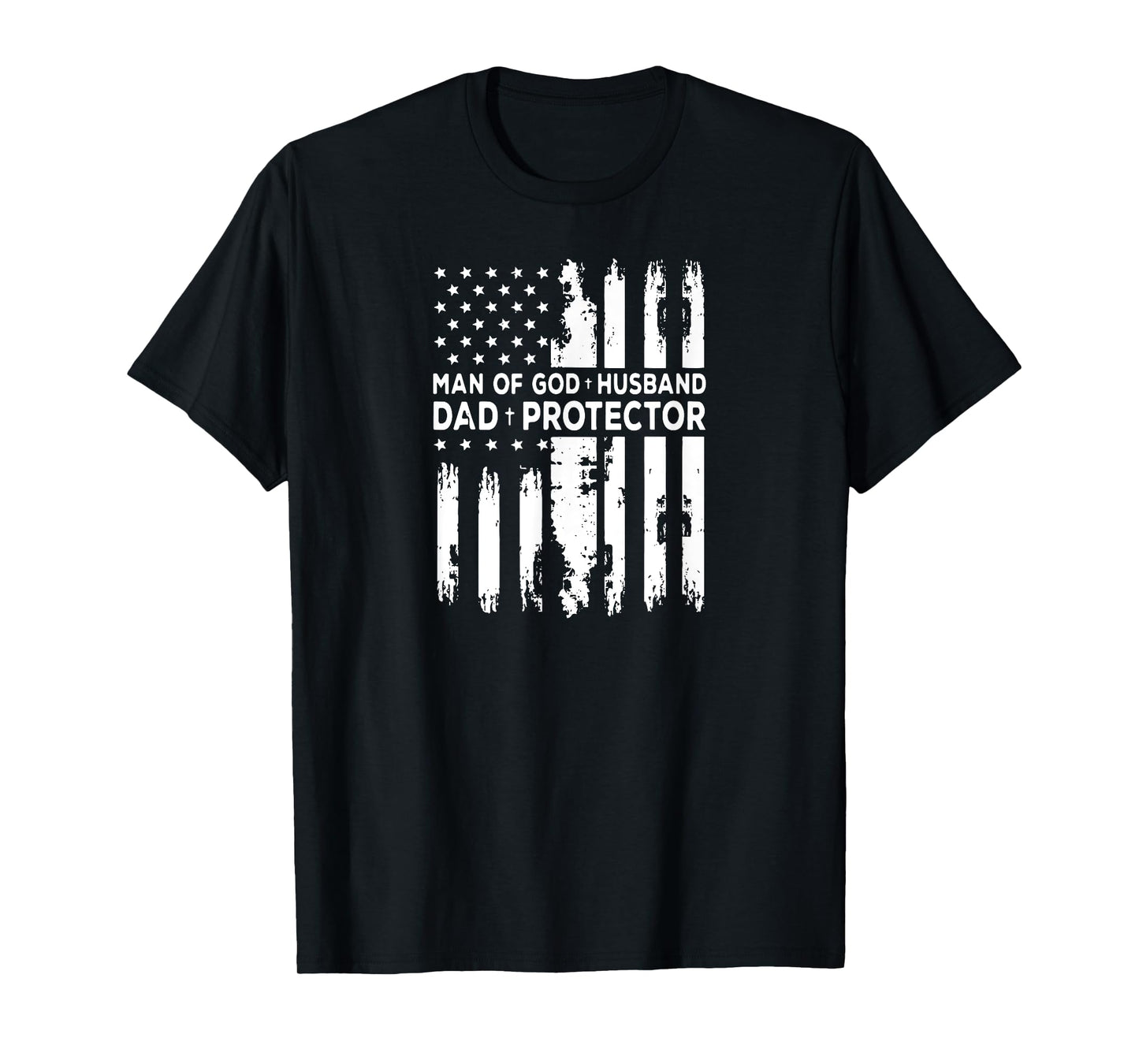 Jesus God Religious Man of God Husband Dad Protector T-Shirt