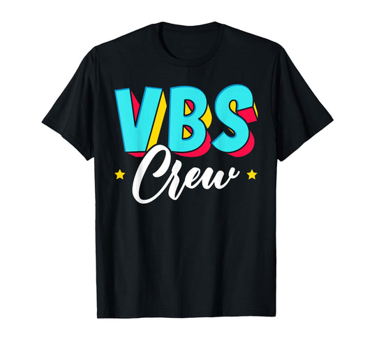 VBS Crew Vacation Bible School Paint Splatter Christian T-Shirt