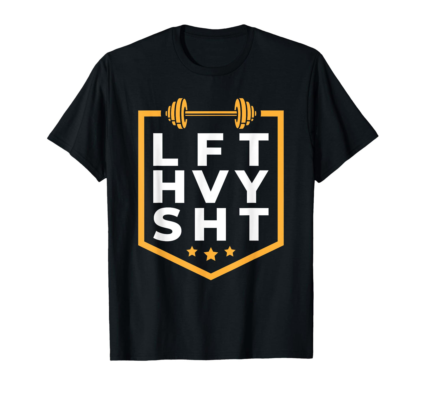 Funny Lift Heavy Shit Barbell Weightlifting T-Shirt