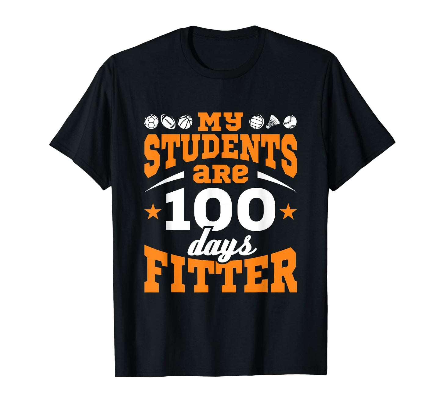 100 Days of School PE Teacher Gym Coach Physical Education T-Shirt for Men Women