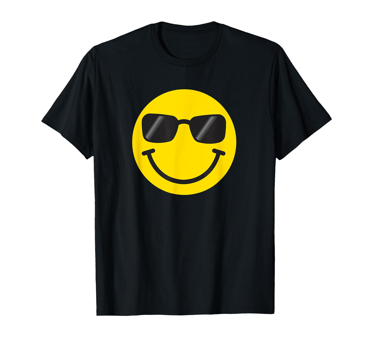Funny Smiling Emoticon Men Women Graphic Happy Face Smile T-Shirt