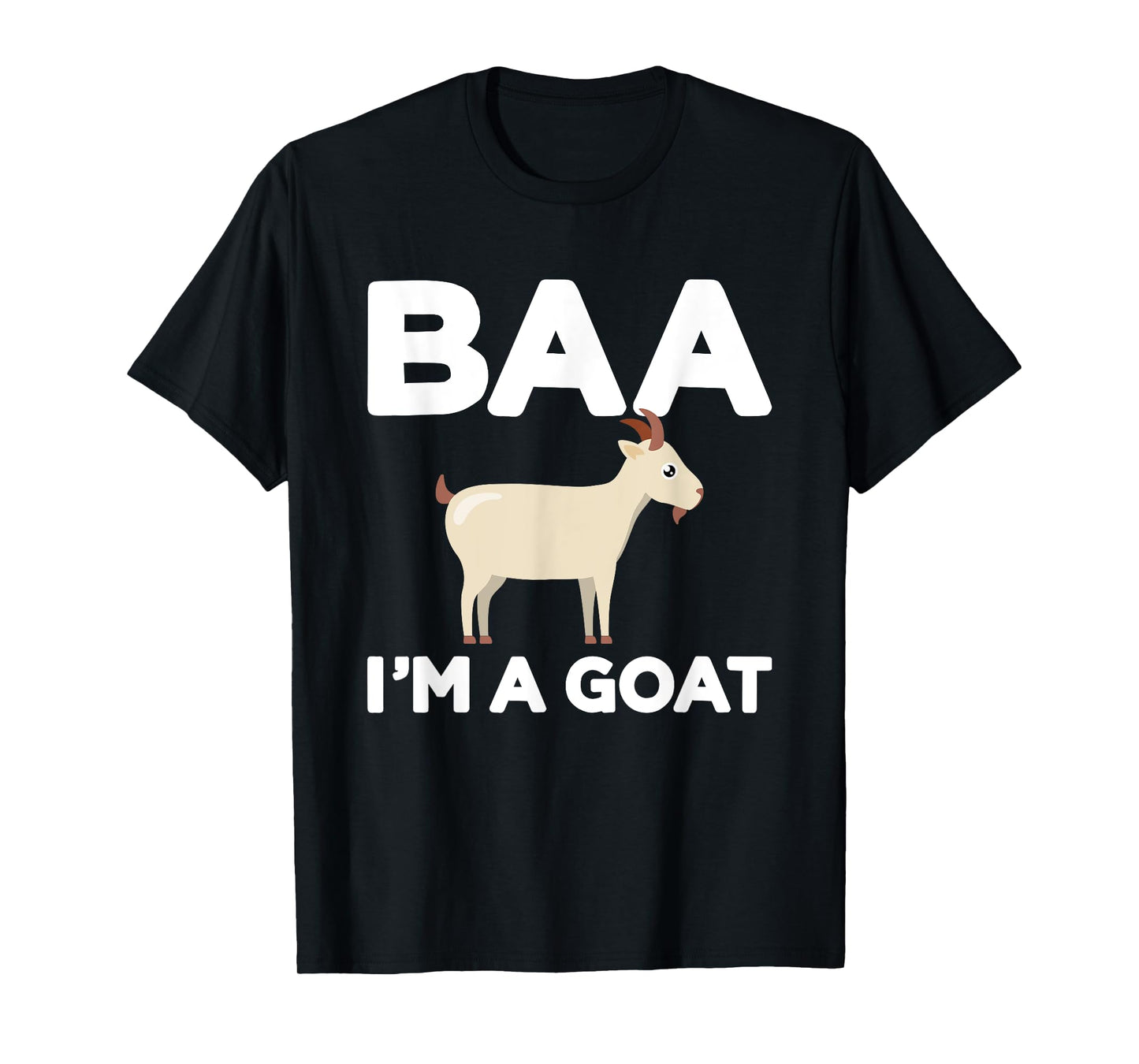 Baa Im a goat funny lazy DIY costume for halloween party T-Shirt