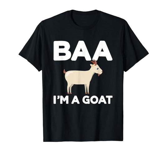 Baa Im a goat funny lazy DIY costume for halloween party T-Shirt