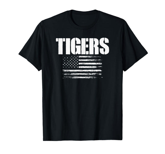 Wills Point Tigers USA Flag Pride T-Shirt