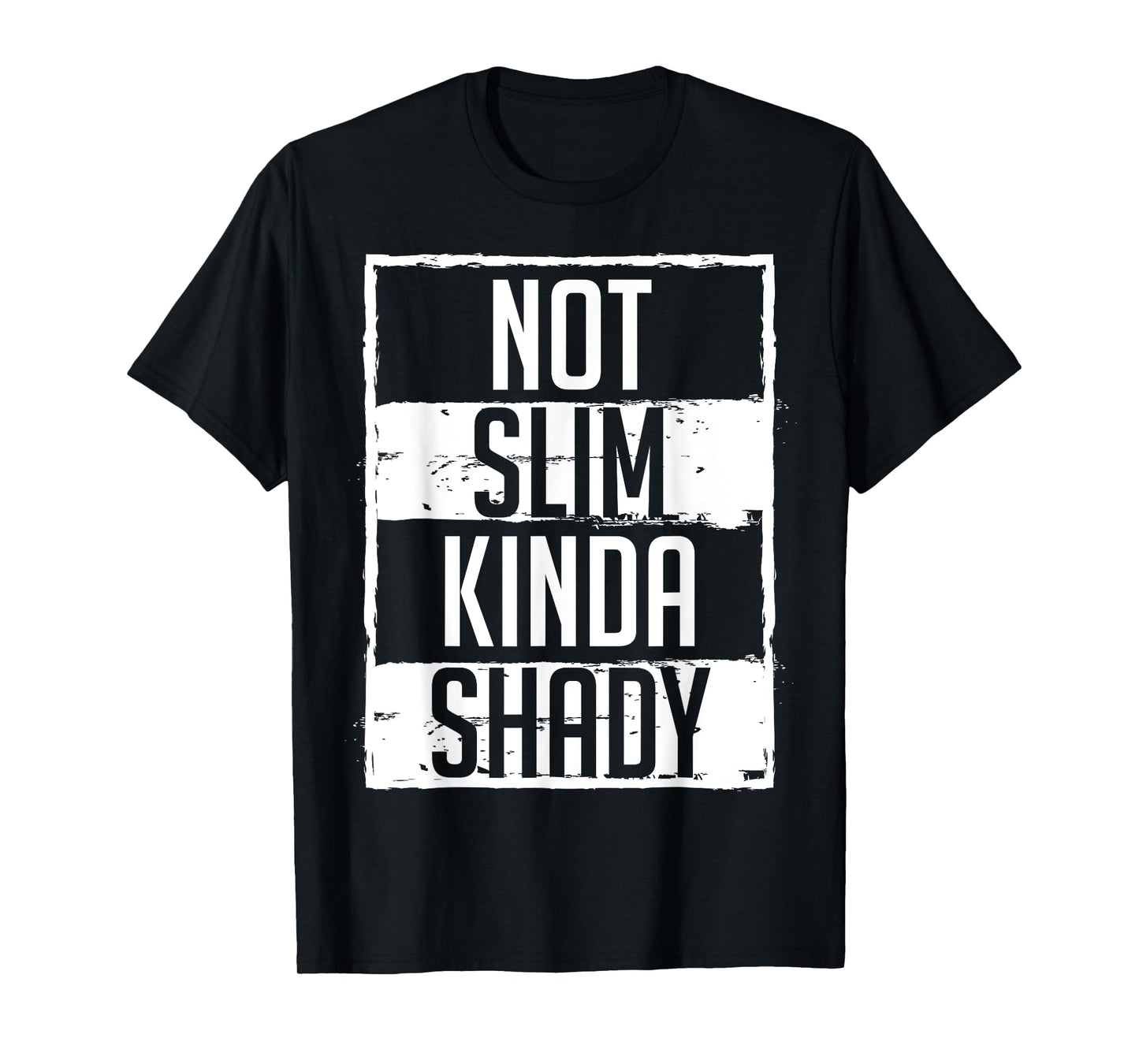 Pilates Dumbbell Fit Healthy Lifestyle Tee Women's Not Slim Kinda Shady Chubby Gym Design T-Shirt Black Small Classic Fit Modern Classic Crew Neck Short Sleeve T-Shirt