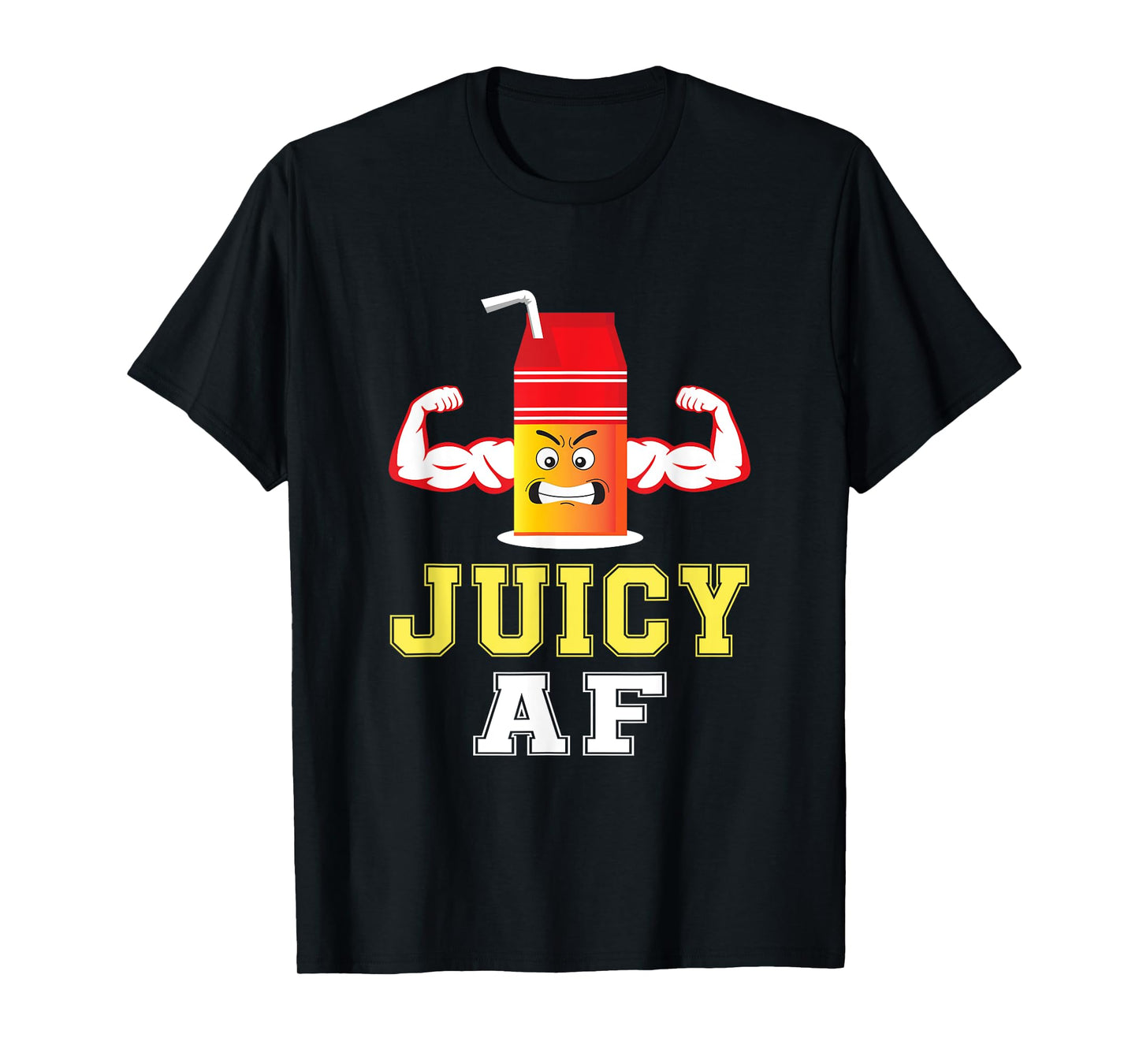 Juicy AF Juice Box Gym Fitness Shirt T-Shirt