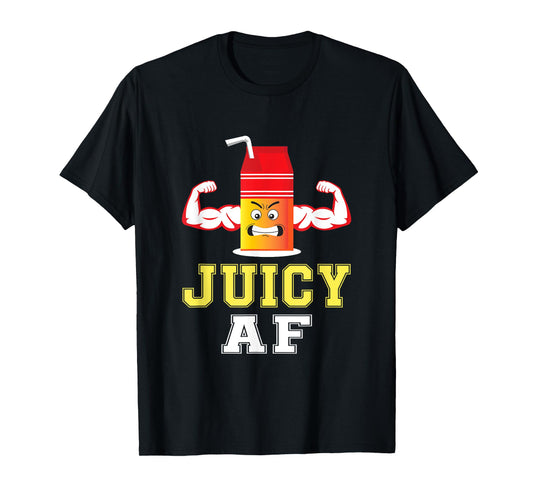 Juicy AF Juice Box Gym Fitness Shirt T-Shirt