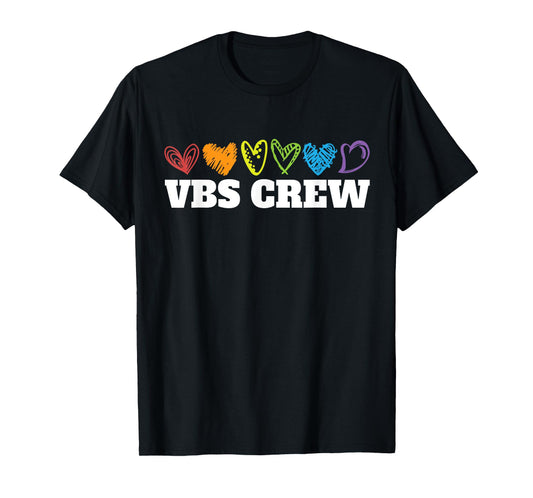 VBS Crew Hearts Vacation Bible School Squad Bible Study T-Shirt