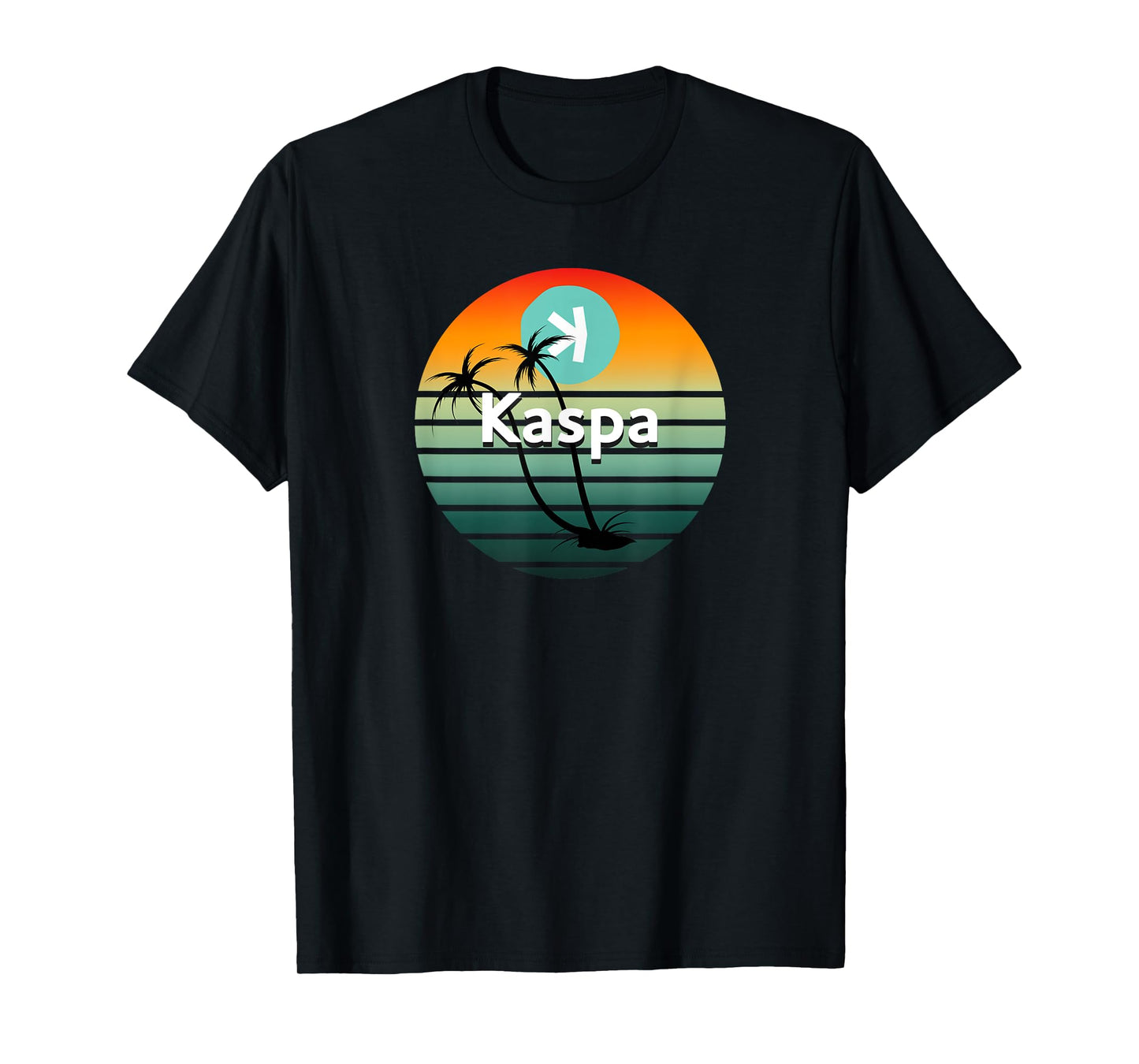 Kaspa CryptoRetro Sunset T-Shirt