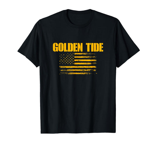 Peabody Golden Tide USA Flag Pride T-Shirt