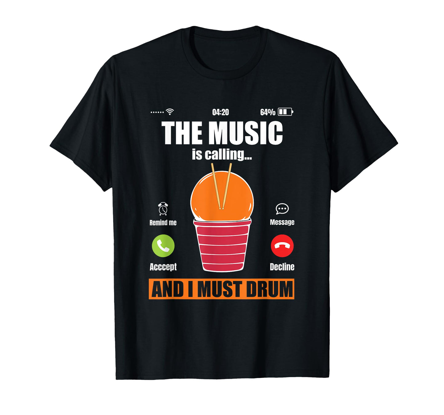 Funny Cardio Drumming Workout Gym Fitness Class Exercise T-Shirt