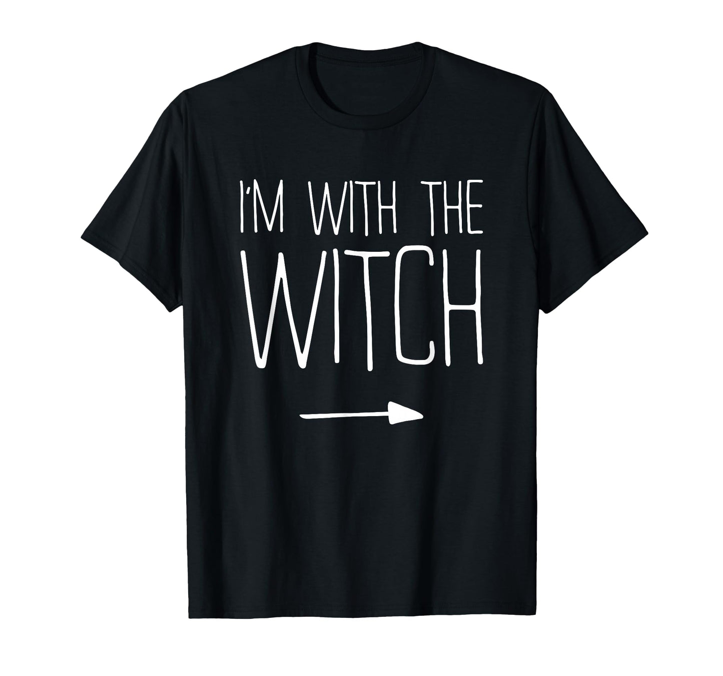 I'm With The Witch Shirt Adult Kids Men Women Costume T-Shirt