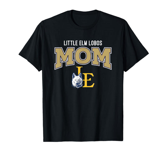 Little Elm Lobos Logo Mom HS T-Shirt