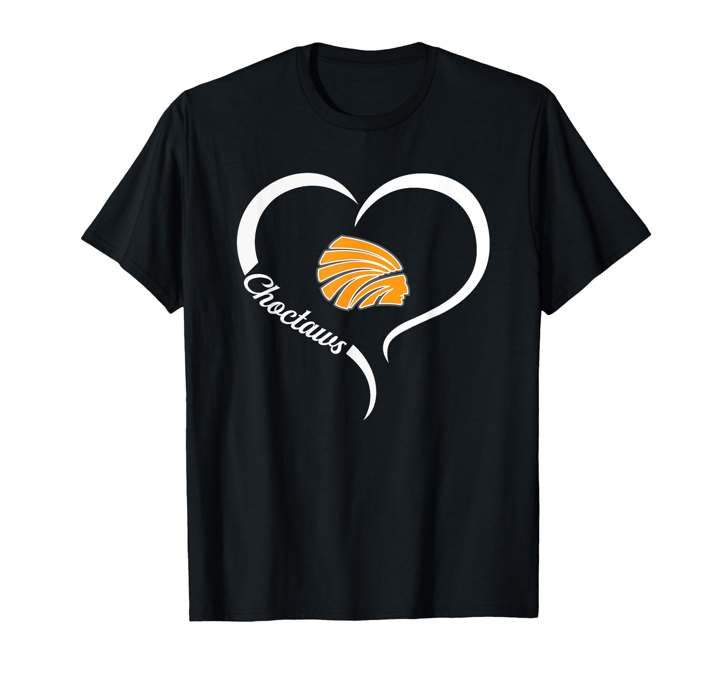 Dyer County Choctaws Logo Half Heart Slogan HS T-Shirt
