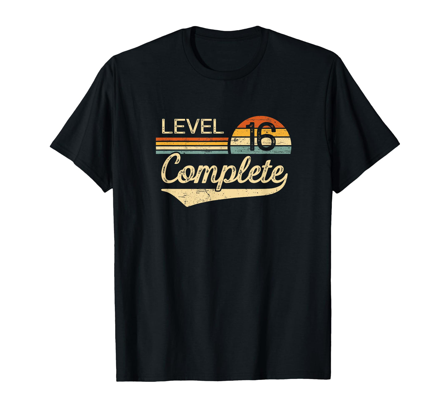 Level 16 Complete Vintage 16th Wedding Anniversary T-Shirt