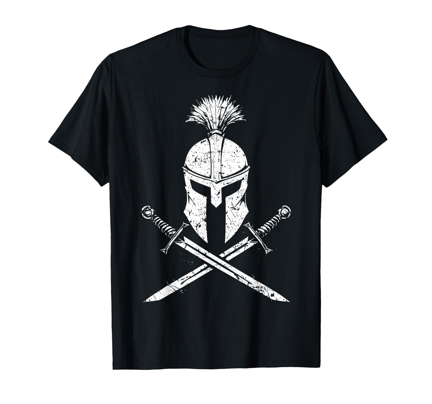 Ancient Roman Legion Grunge Helmet and Swords Art T-Shirt
