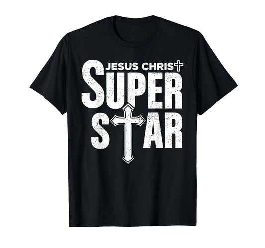 Vintage Jesus Christian Design Jesus Christ Super Star Tee T-Shirt