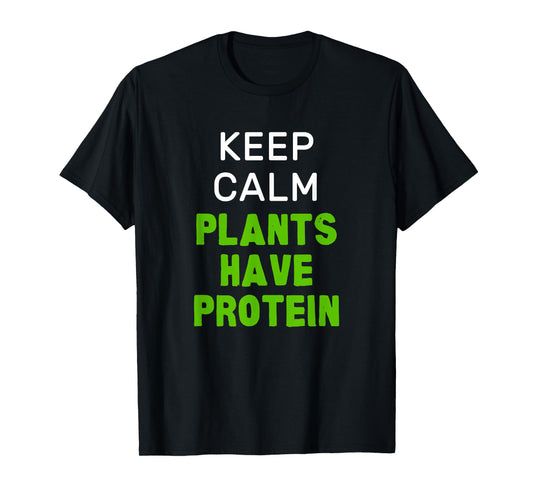 Vegan Vegetarian Cooking Gym Fitness Protein Health Joke T-Shirt