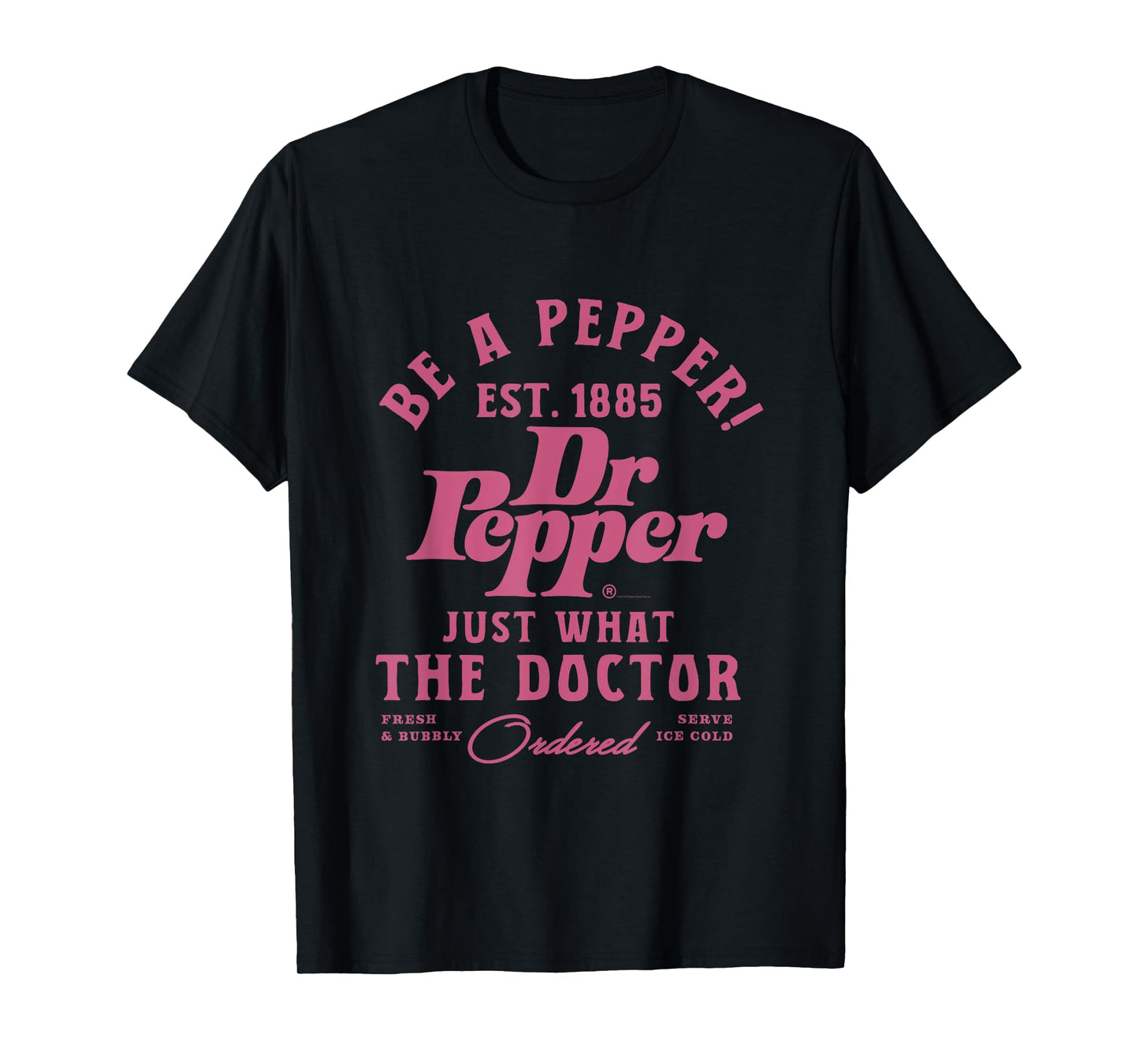 Dr. Pepper Pop Be A Pepper Est. 1885 Back T-Shirt