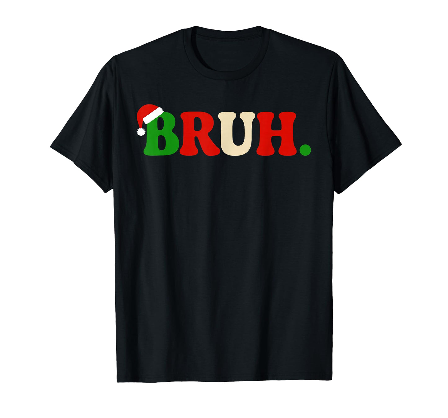 Bruh Christmas Shirt Kids Xmas Teens Boys Funny Christmas T-Shirt
