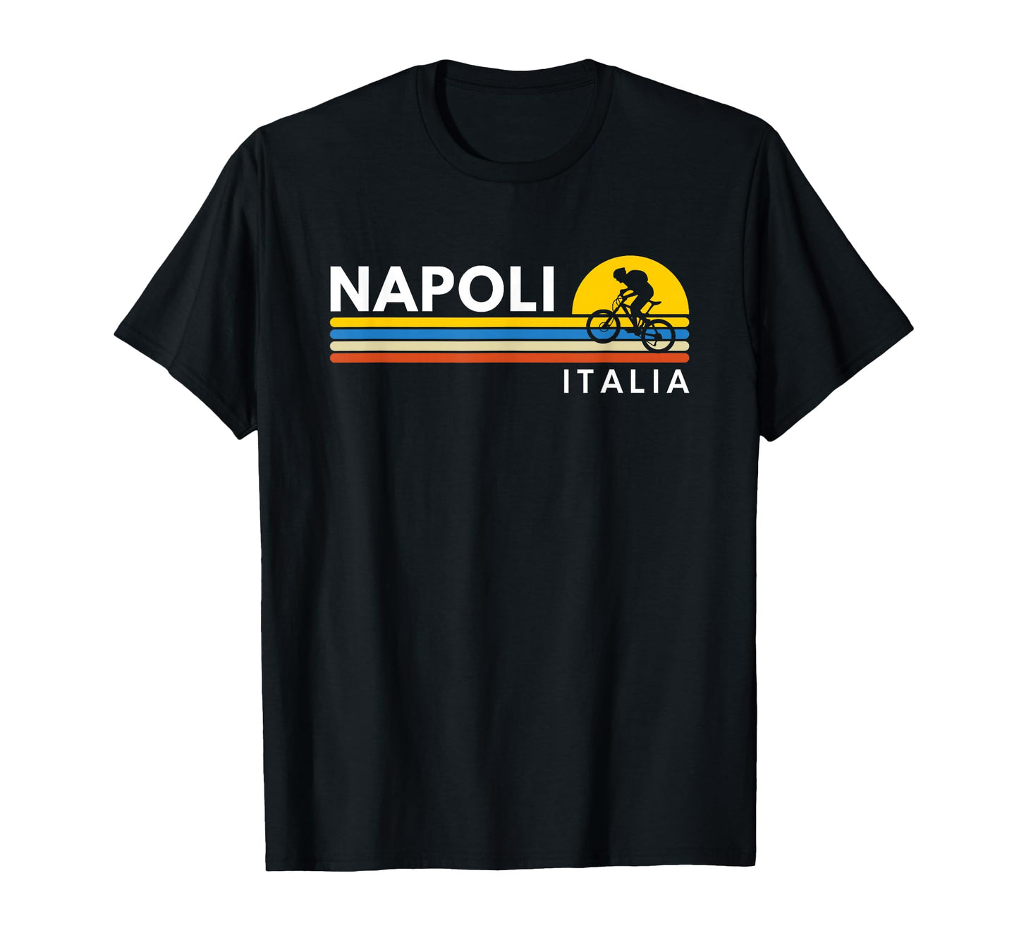 Napoli Italia Italy Vintage Retro Souvenirs Biking T-Shirt