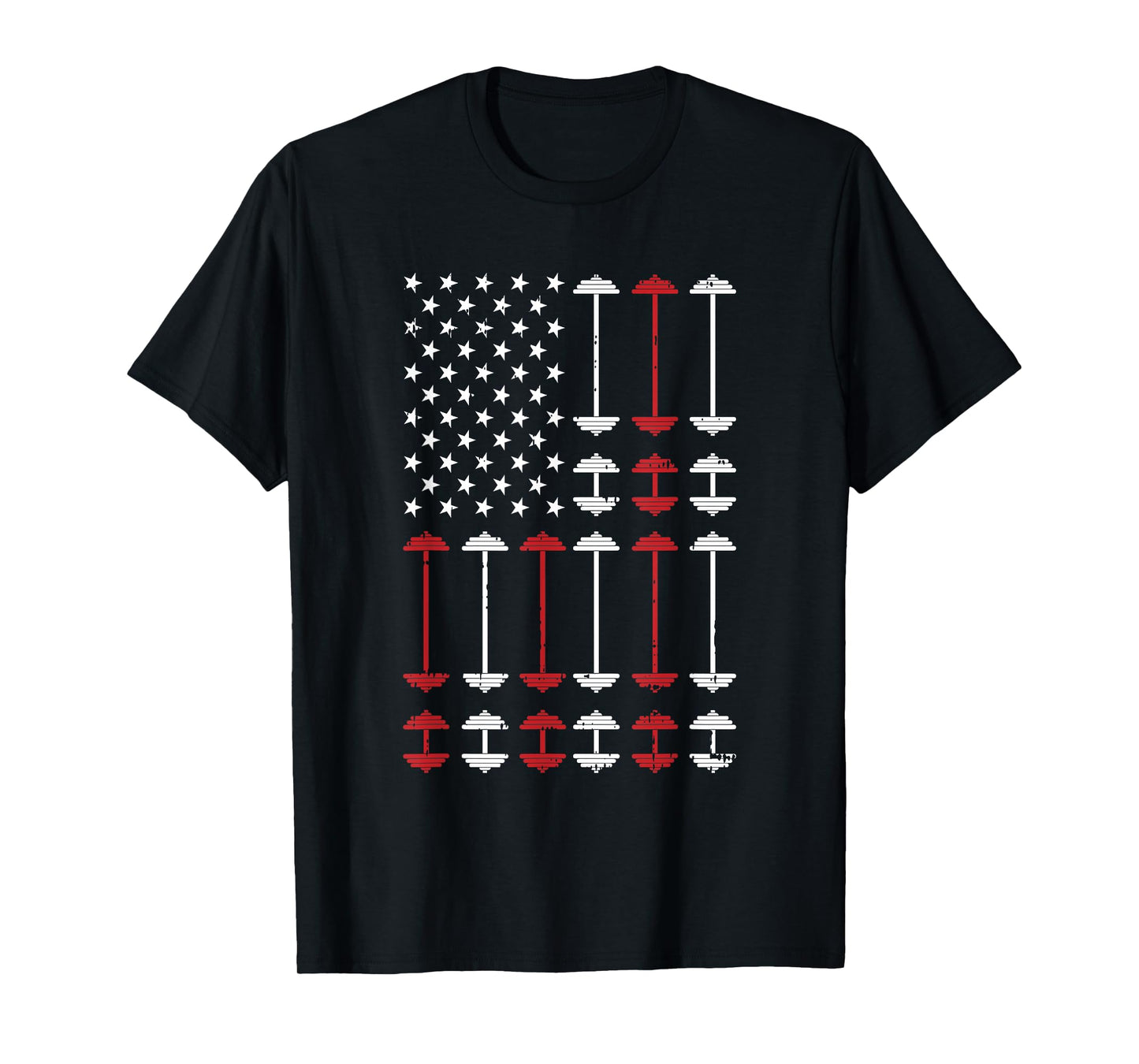 American Flag Gym 4th Of July Fitness Athlete Trainer T-Shirt