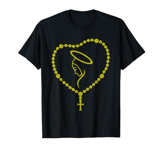The Holy Rosary Virgin Mary Funny Catholics Christian Gift T-Shirt