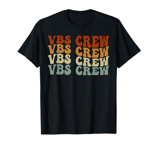 VBS Crew Vacation Bible VBS Teacher Vintage Christian School T-Shirt