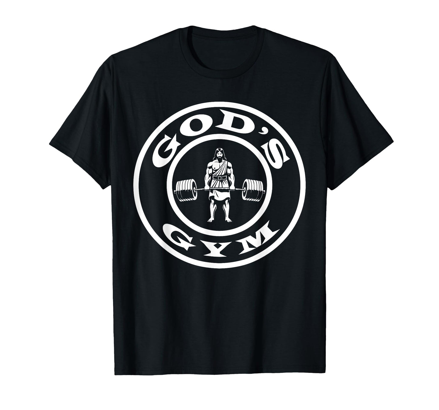 God's Gym, Funny Jesus Workout Bodybuilding Gym Motivational T-Shirt